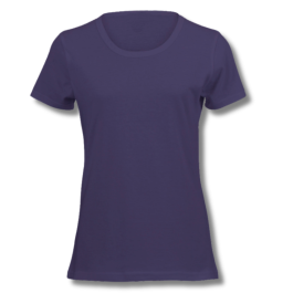 Plain dark blue t-shirt front view